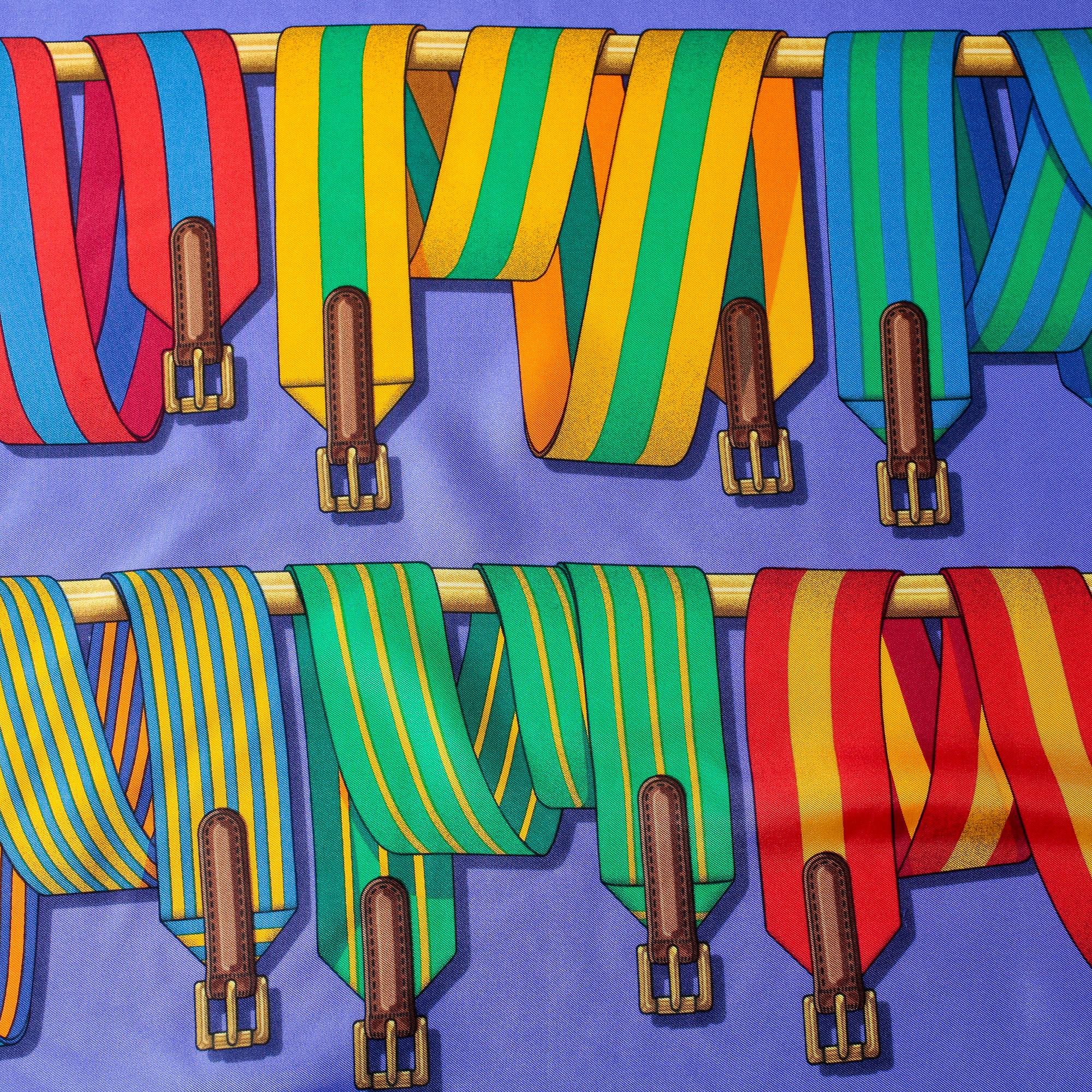 SCARF, "Carre Les Sangles", Hermès.