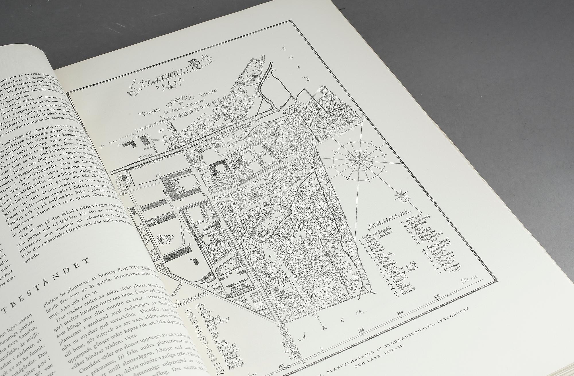 BOK, "Svenska Trädgårdskonsten", Arkitekurminnesföreningen, Vol II, Stockholm, 1931.