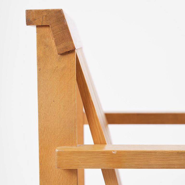 John Kandell, a pair of armchairs, J. E. Blomqvist Möbelfabrik, Uppsala, designed for the City Archive of Stockholm, 1958-59.