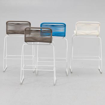 Verner Panton, barstolar, 4 st, "Panton One", Montanatana.