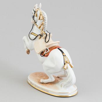 An Austrian Vienna porcelain figure of a horse, second half of 20th Century.