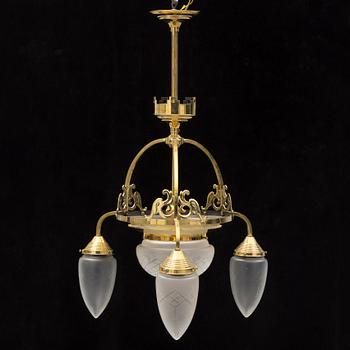A first half of the 20th century ceiling light.