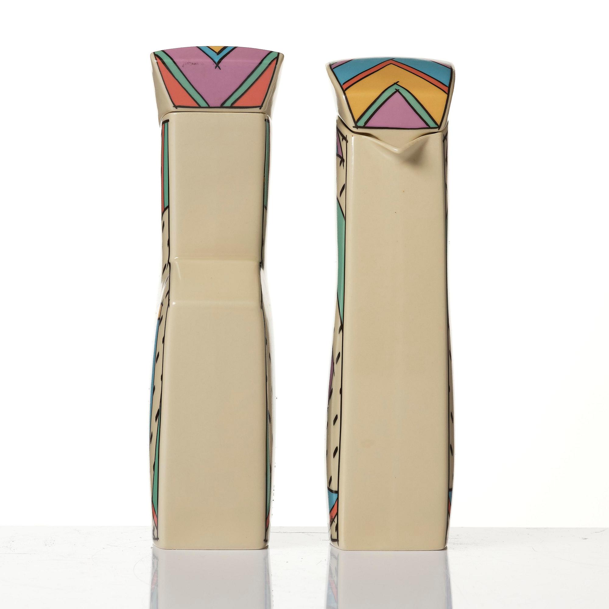 Dorothy Hafner, a 47-piece "Flash" ceramic dinner service, Rosenthal, Germany, post 1984.