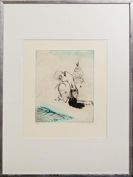 Helene Billgren, litografi, signerat, numrerat 96/250.