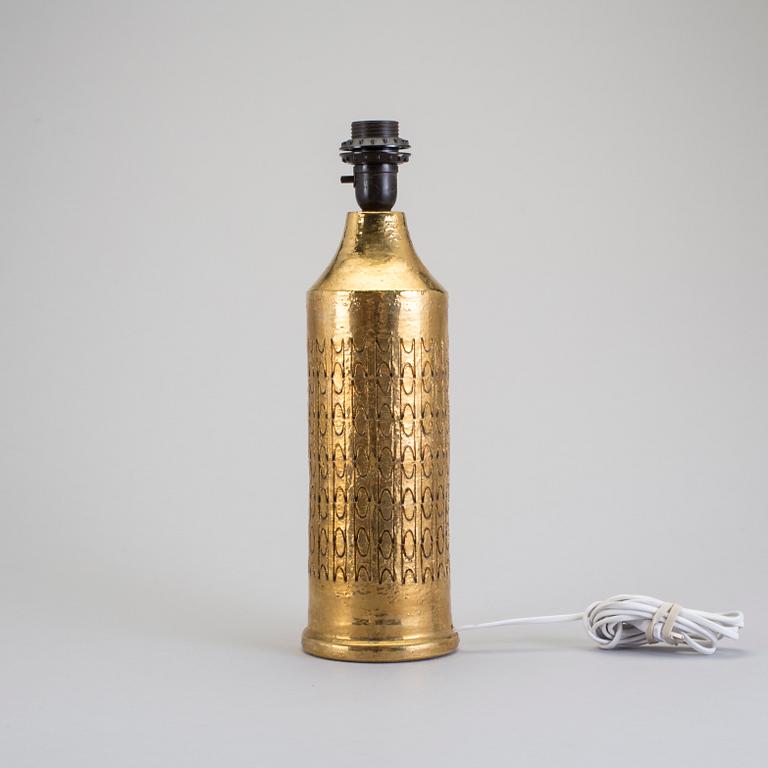 BORDSLAMPA, keramik, Bitossi för Bergboms. 1900-talets mitt.