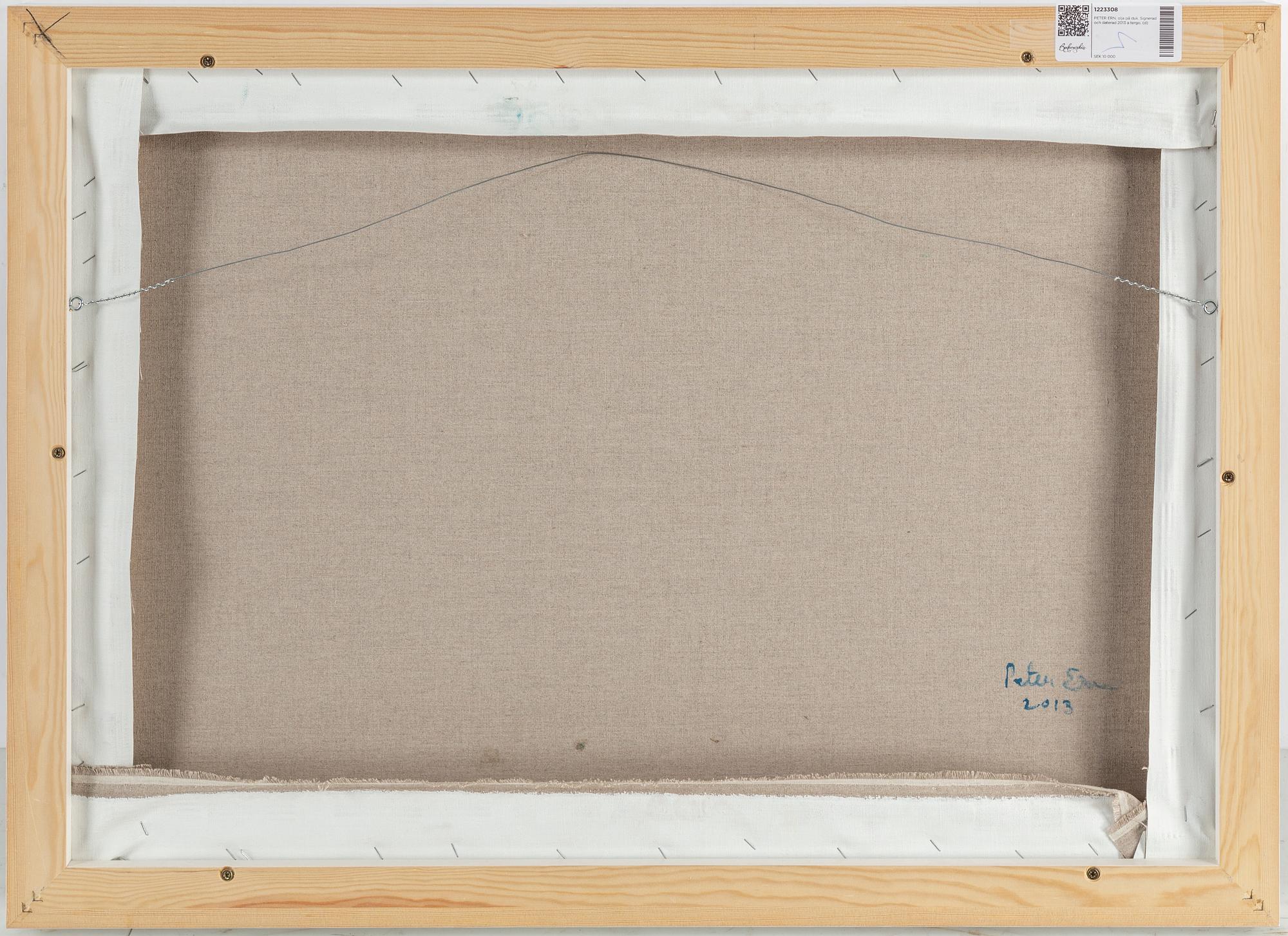 PETER ERN, oil on canvas, signed and dated 2013 verso.