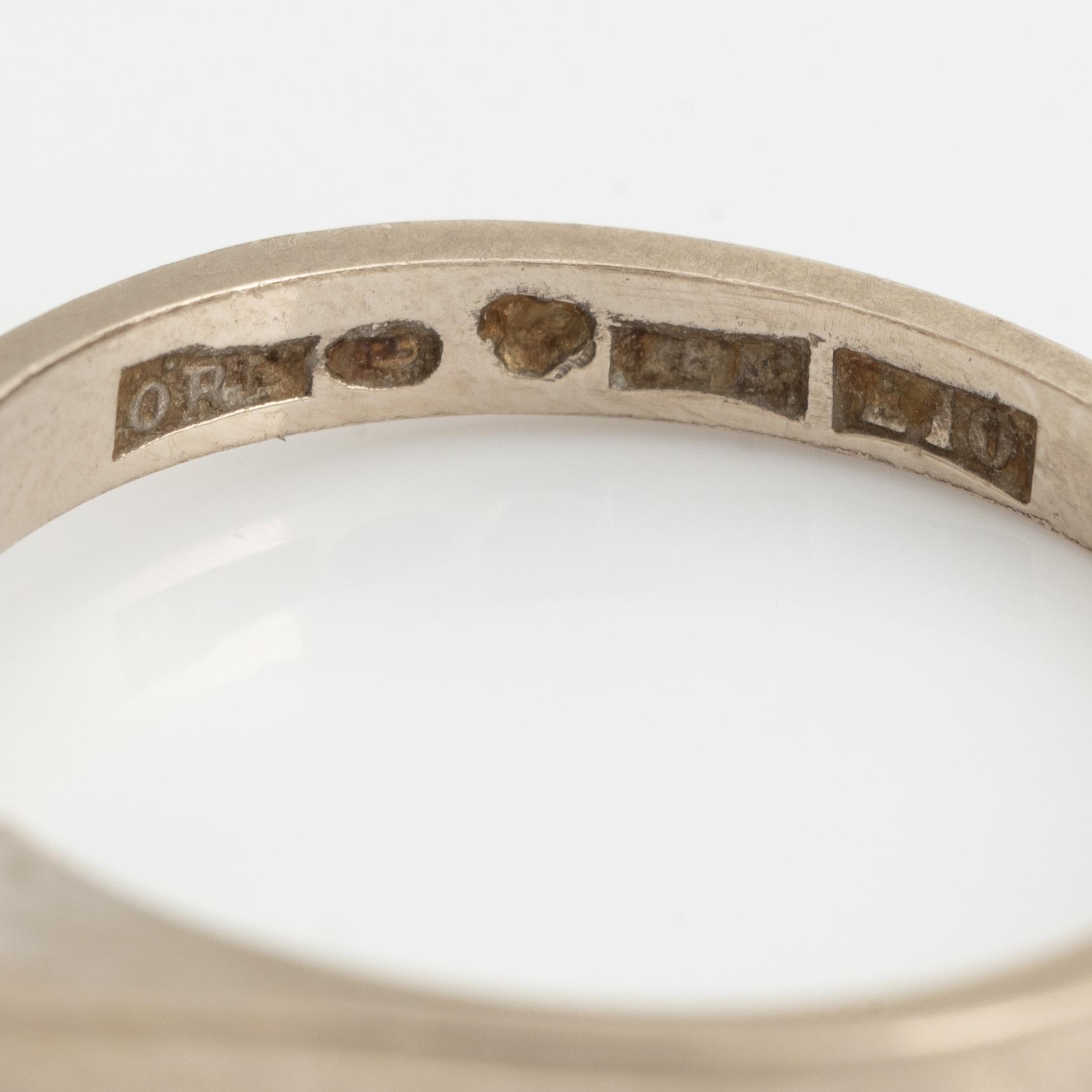 Ringar 3 st,  18K vitguld med briljantslipade diamanter.