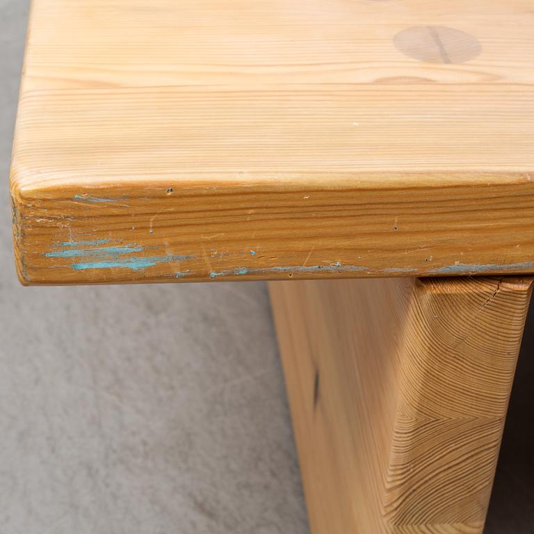 A 1960s-70s pine sofa table.