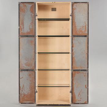 Jonas Bohlin, an birch and patinated steel cabinet 'Slottsbacken', Källemo, Sweden circa 1987.