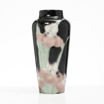 A porcelain "Rörstrand-Noir" vase, Rörstrand Sweden, 1930s.