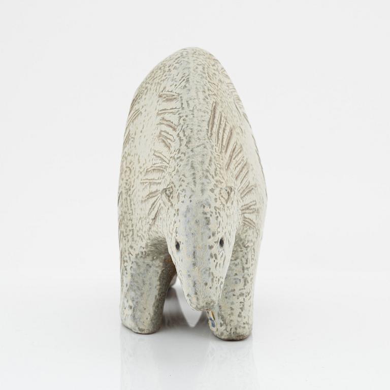 Lisa Larson, a stoneware polar bear figurine, Gustavsberg, Sweden.