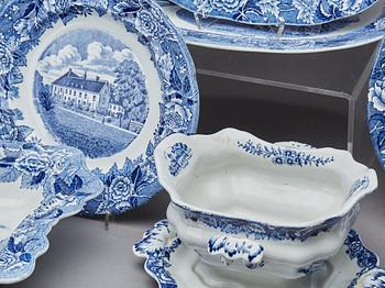 MATSERVIS, c:a 50 delar, flintgods, "Skåne", Rörstrand.