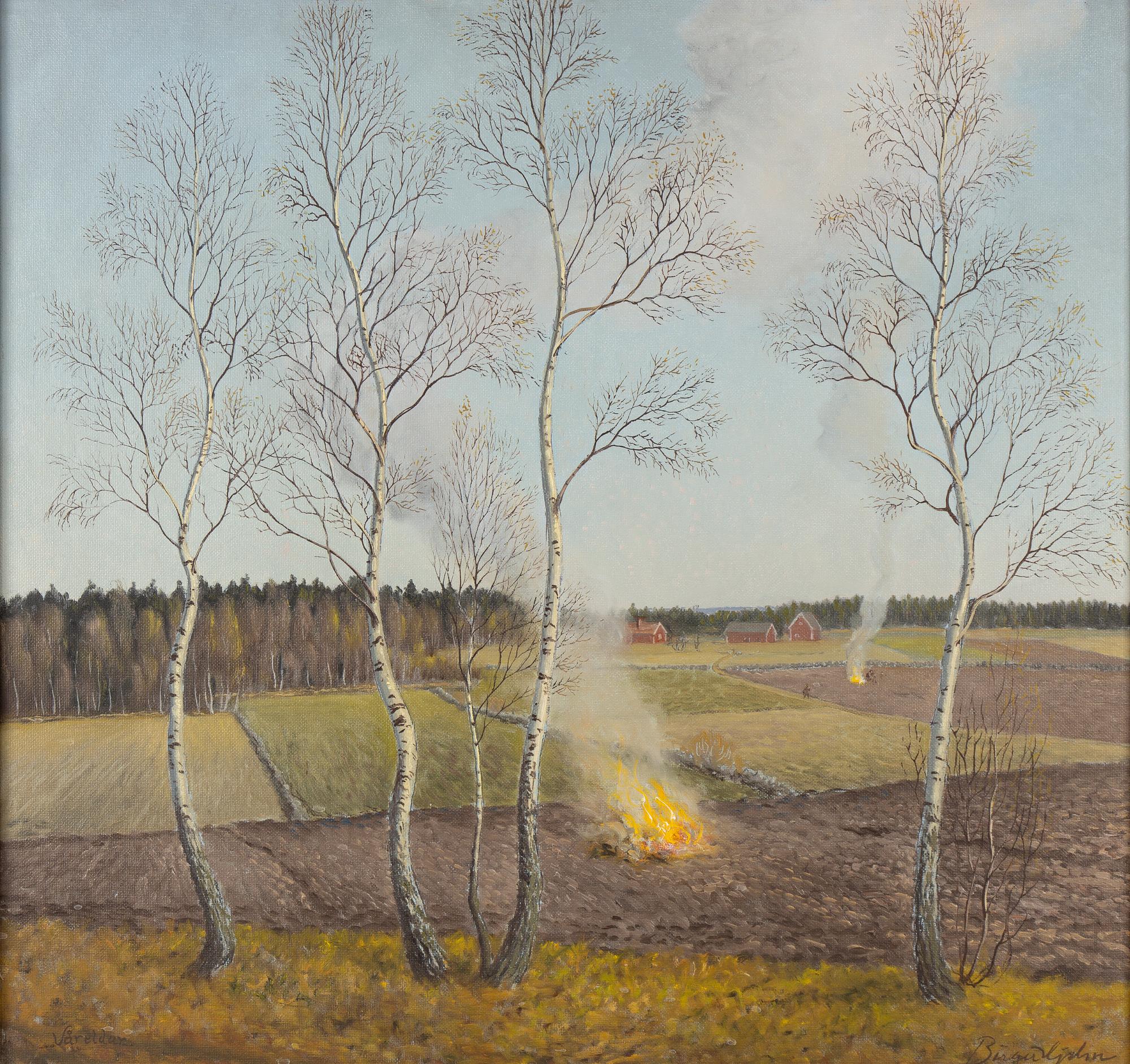 Birger Hjelm, "Våreldar".