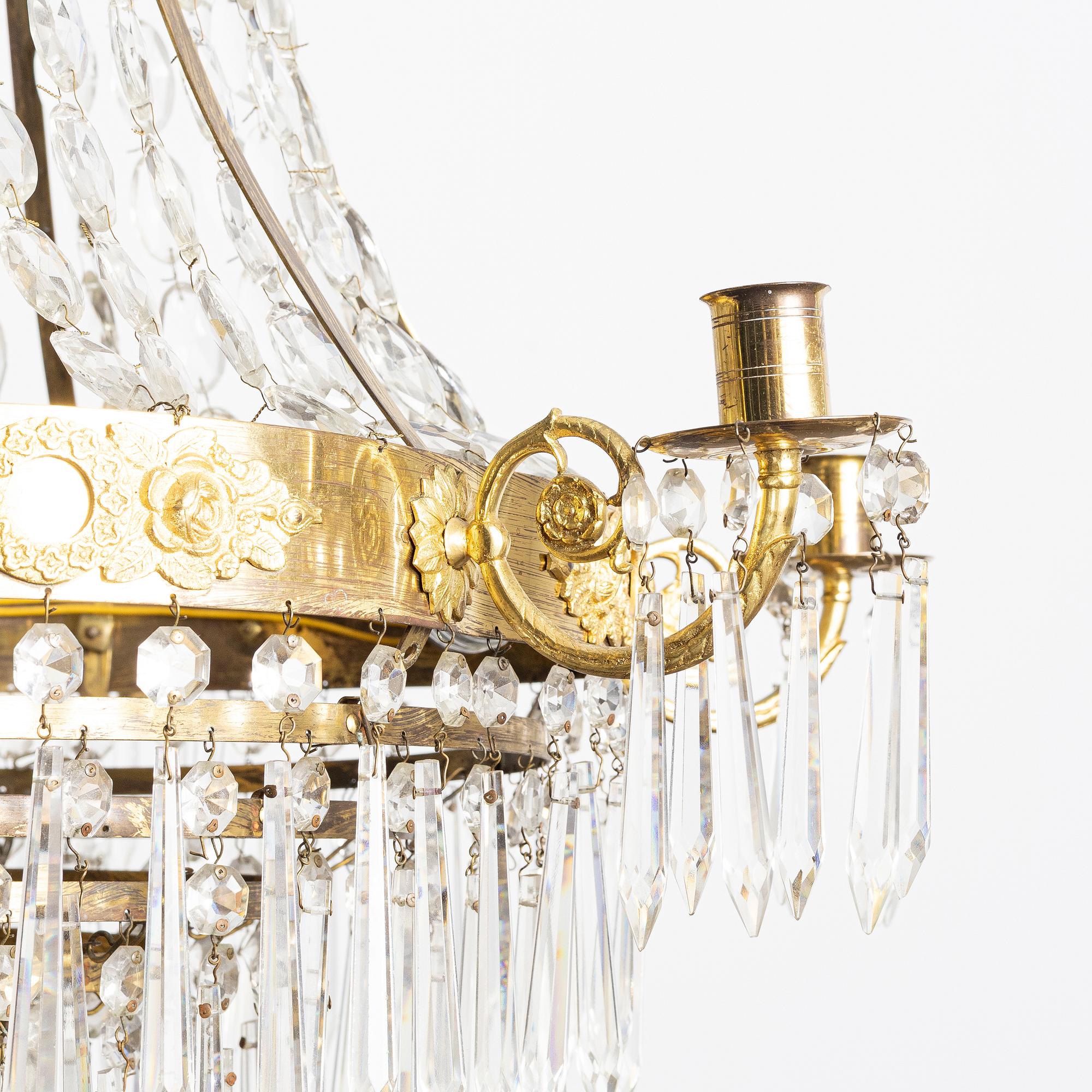 A 19th century chandelier.