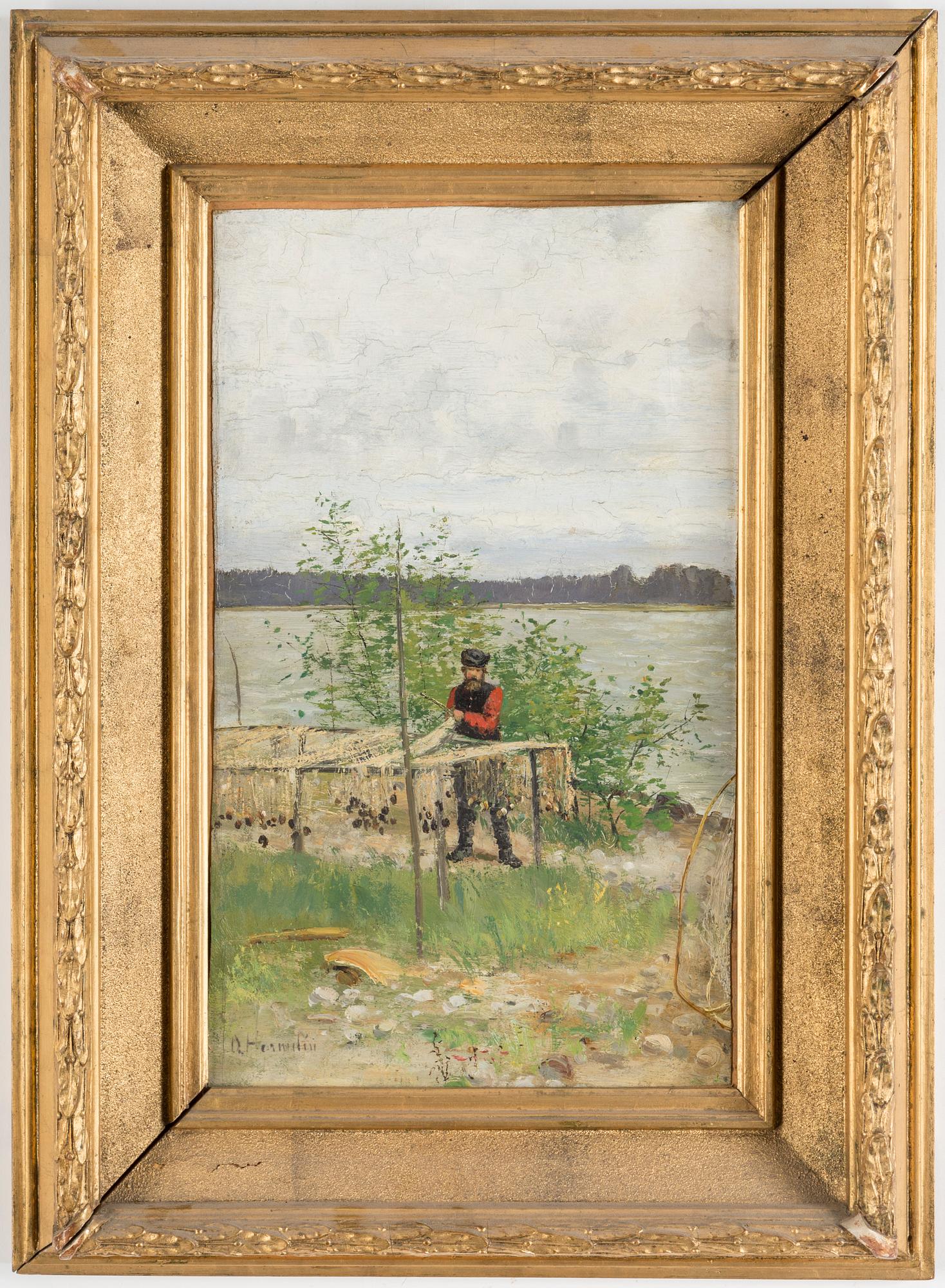 OLOF HERMELIN, oil on canvas, signed.