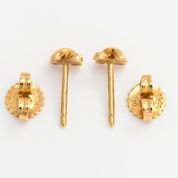 Tiffany & Co, korvakorut, "Cross Stitch", 18K kultaa.