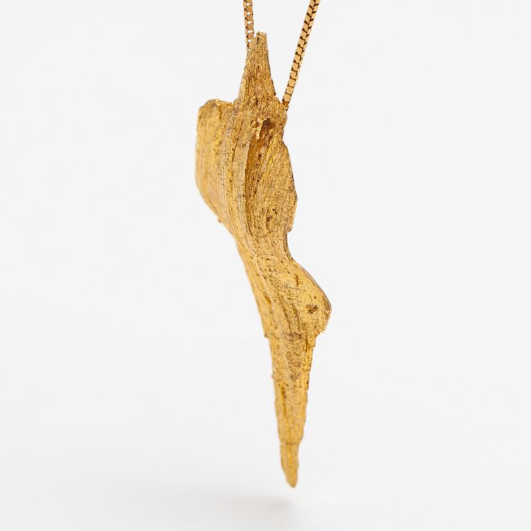 Helky Juvonen, A 14K gold necklace. Westerback, Helsinki 1971.