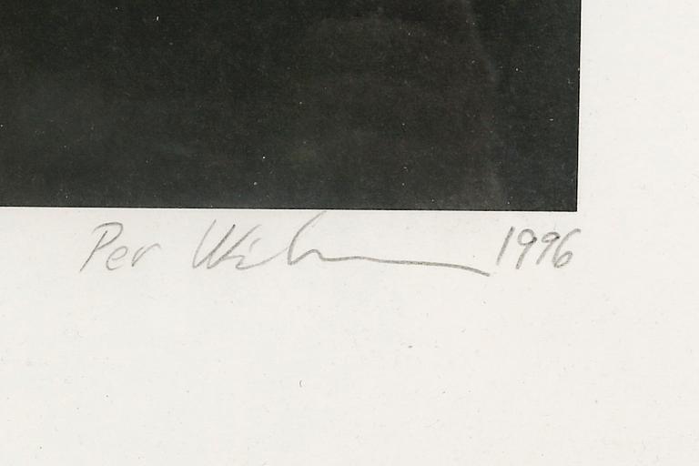 Per Wichmann, photo, 1996, signed and dated.