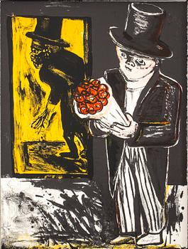 LENA CRONQVIST, portfölj med 30 färg och sv/v litografier, 1989.