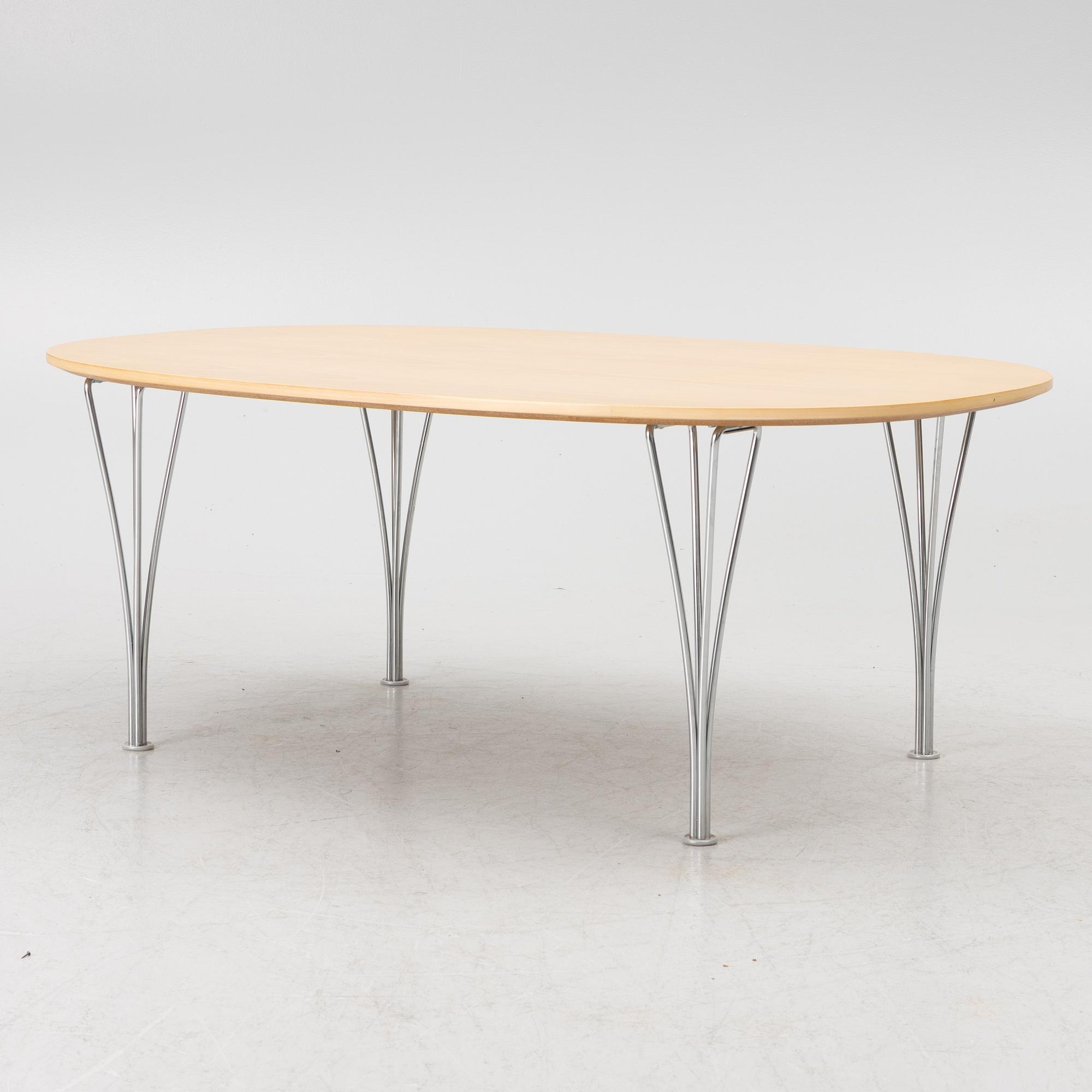 Bruno Mathsson, a 'Superellips' coffee table, Fritz Hansen, Denmark, the year 2000.