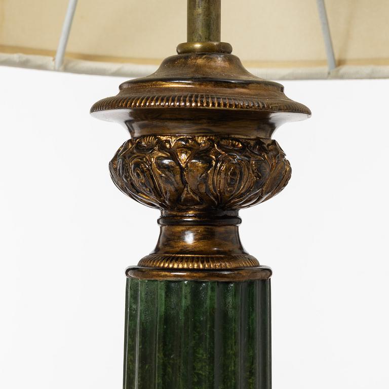 Bordslampor, ett par,  Empirestil, Acanto, Spanien, samtida.