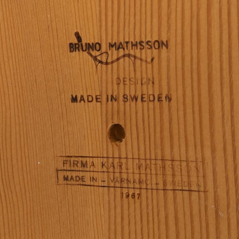 Bruno Mathsson, soffbord, "Annika", Firma Karl Mathsson, Värnamo, 1967.