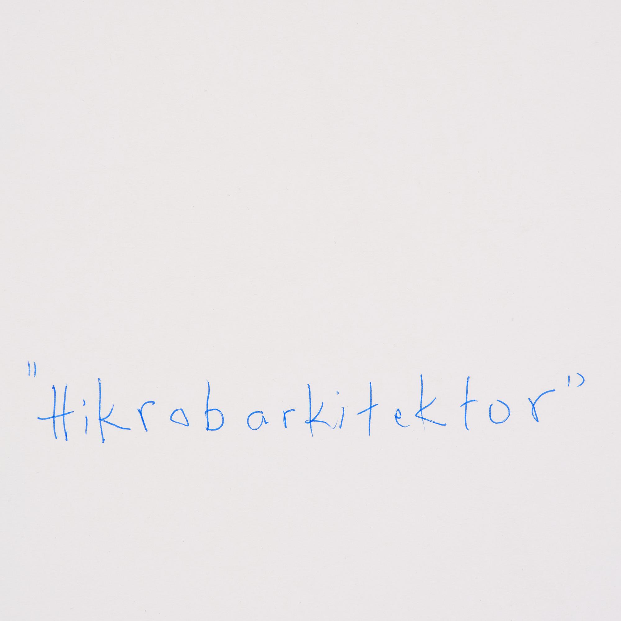 Olivier Herdies, "Mikrobarkitetur".