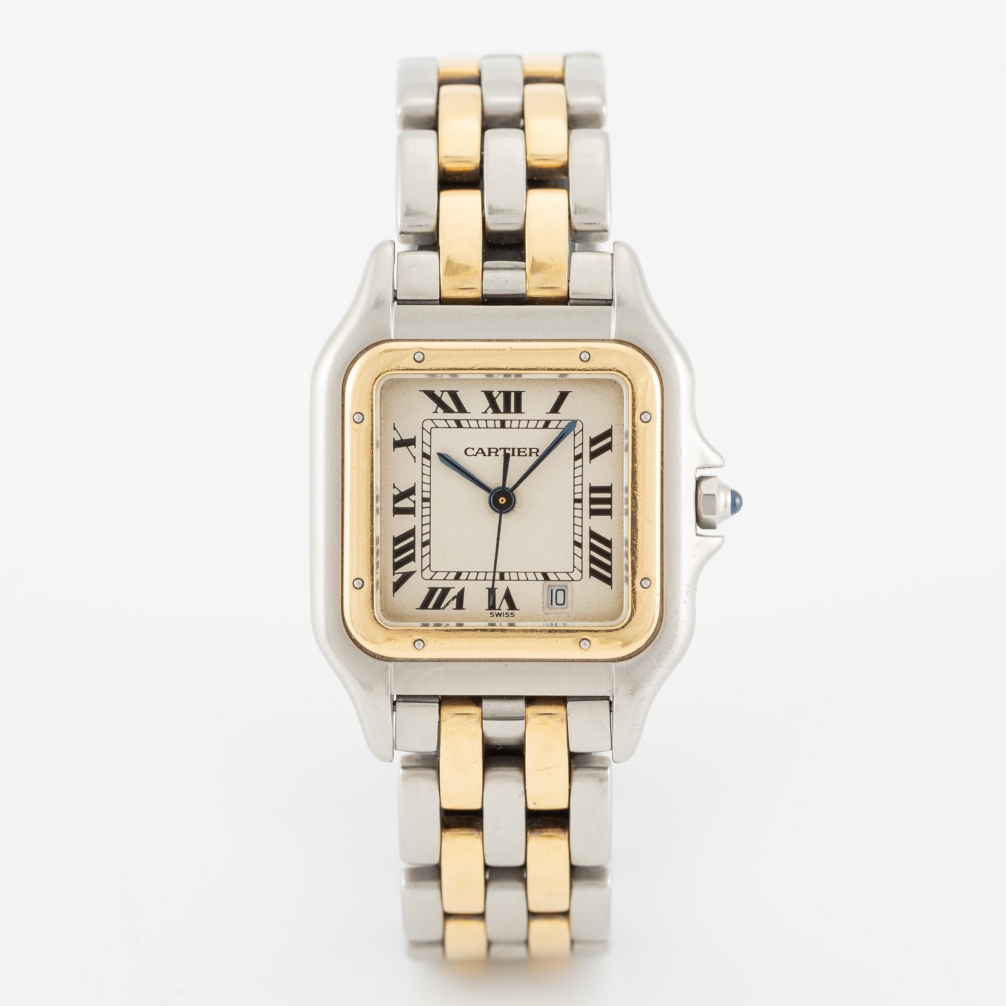Cartier, Panthère, wristwatch, 26.5 x 26.5 (36) mm.