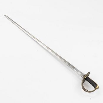 A Swedish cavalry sword with scabbard, 1893 pattern.