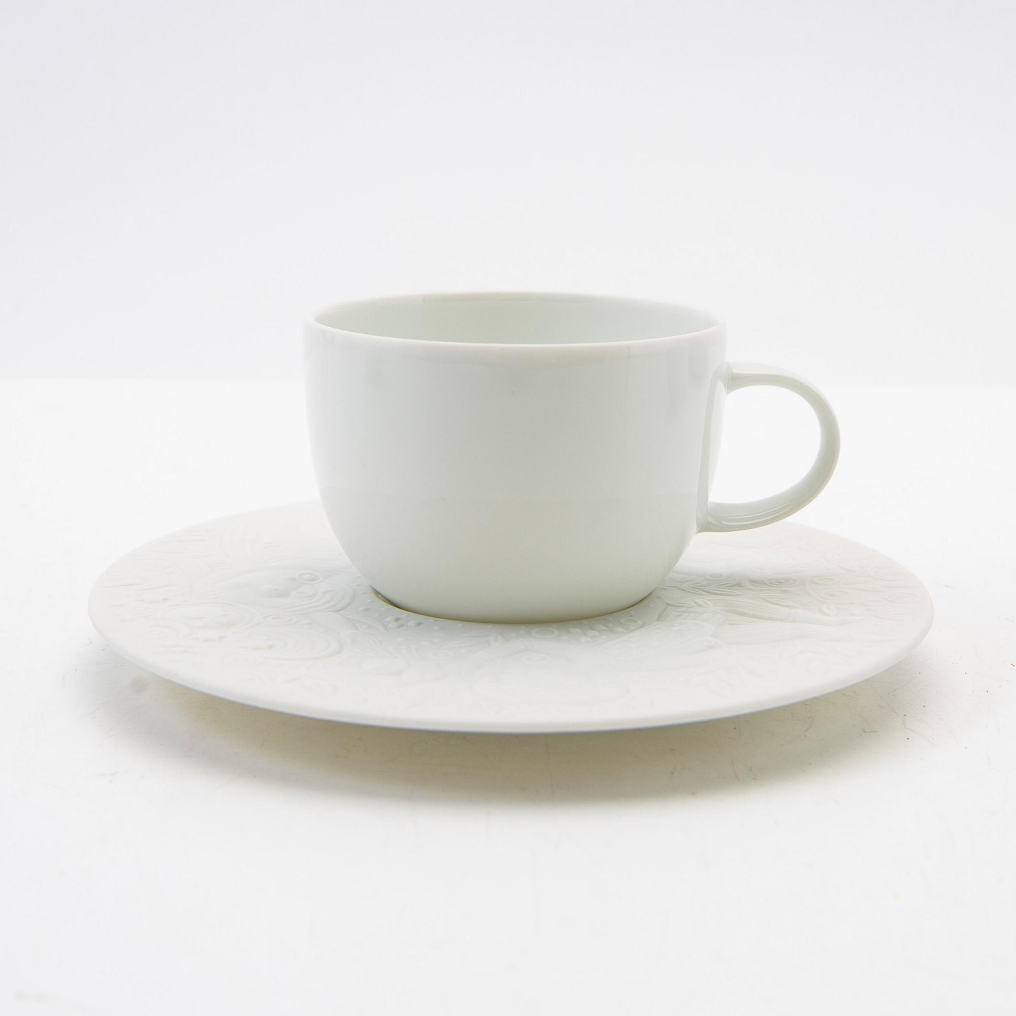 Björn Wiinblad, service pieces, porcelain, 13 pieces, "The Magic Flute"/"Die Zauberflöte", Rosenthal, Germany.