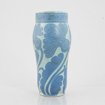 Josef Ekberg, vas, flintgods, "Sgrafitto", Gustafsberg 1918.