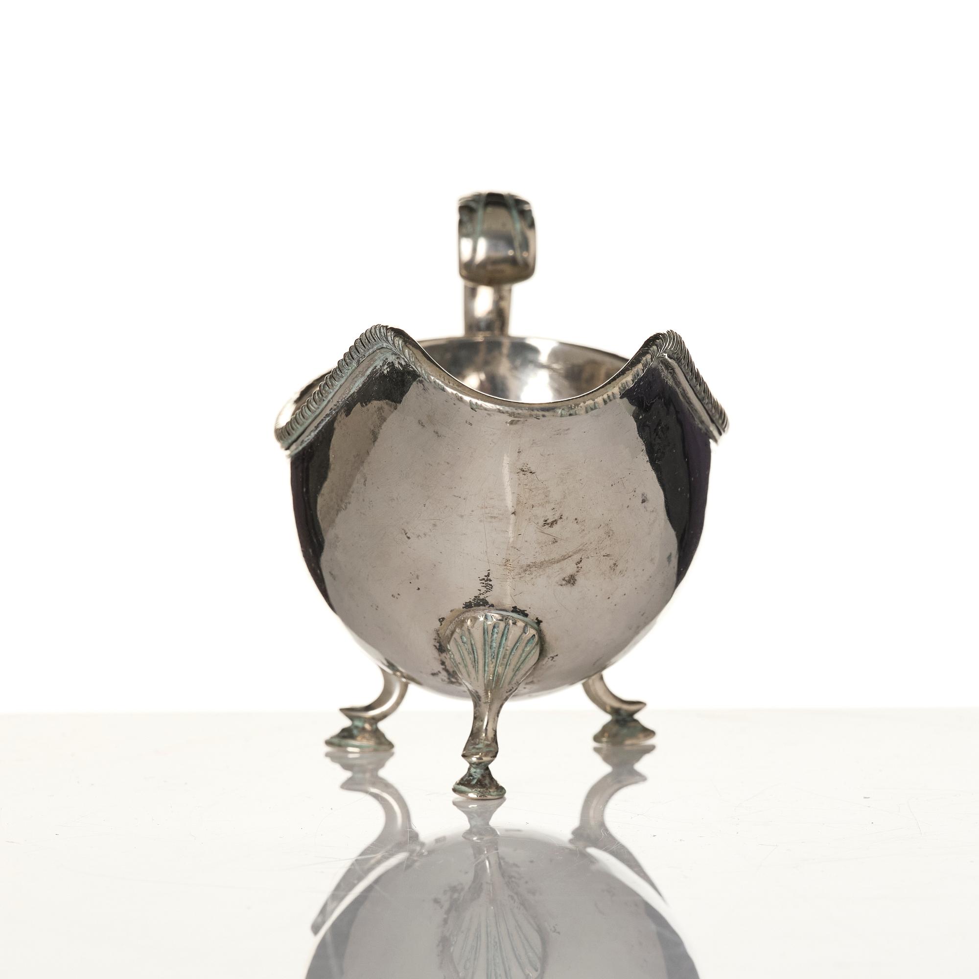 Tedos, sauceboat and cup, silver, including Ottoman Empire.