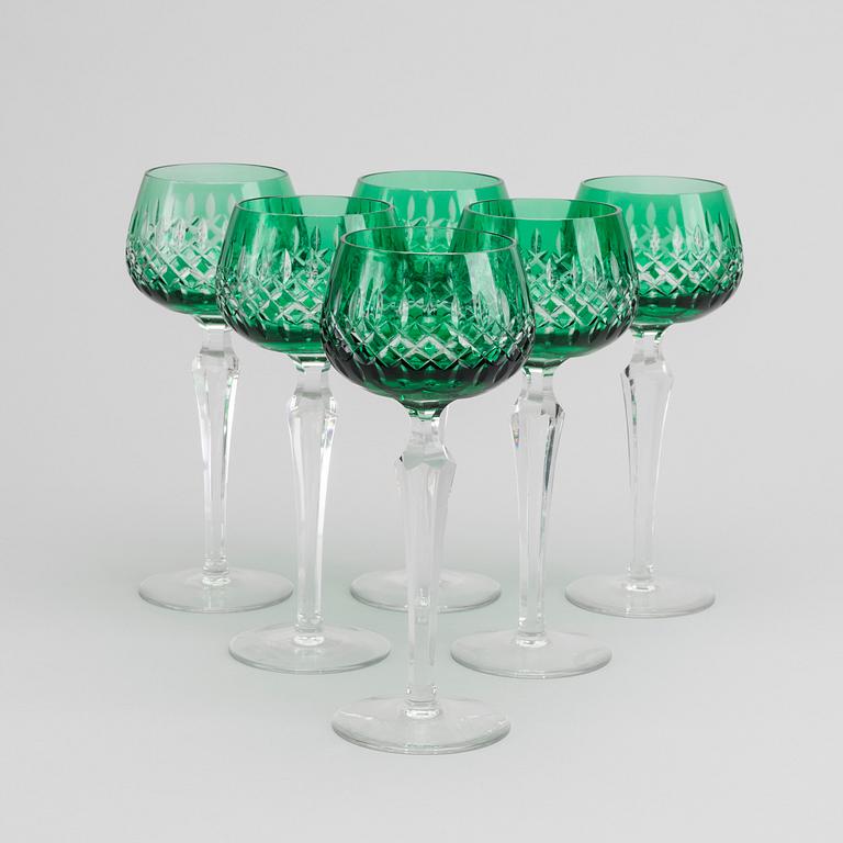 A SET OF 12 WINE GLASS FROM THE SECOND HALF OF 20TH CENTURY.