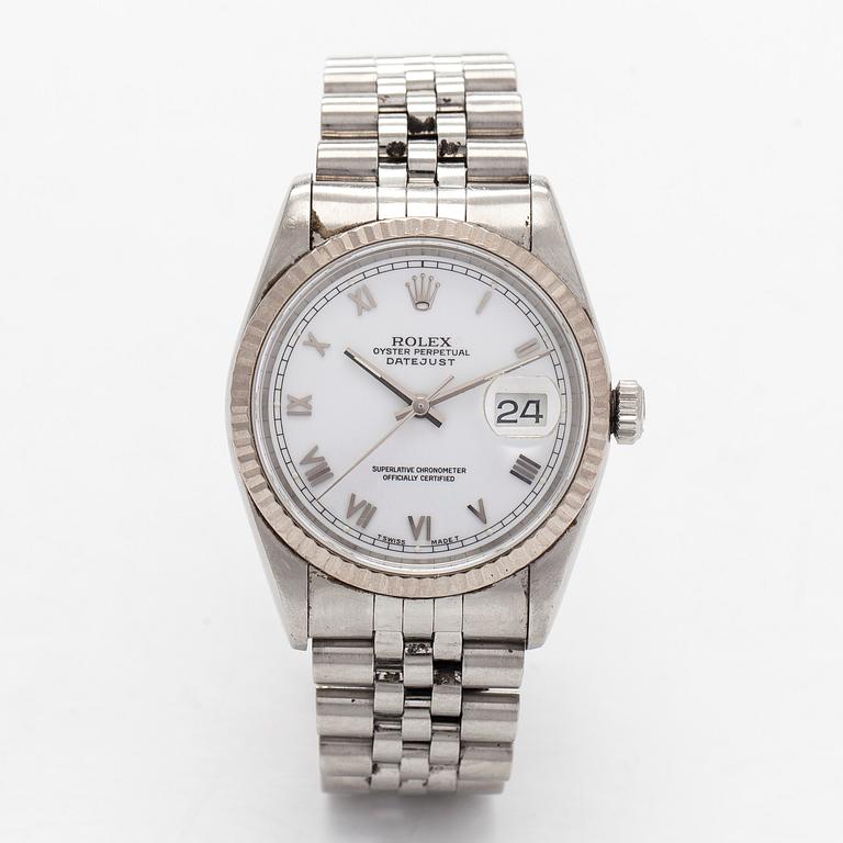 Rolex, Oyster Perpetual, Datejust, armbandsur, 36 mm.