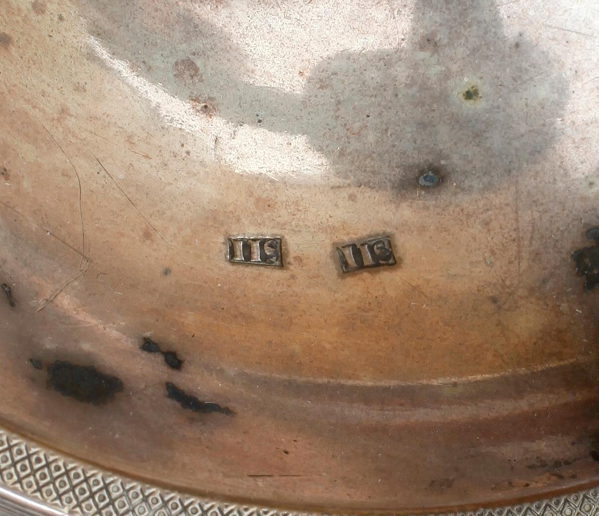 NATTLJUSTAKE, silver, empire, 1800-talets första hälft.