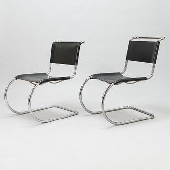 LUDWIG MIES VAN DER ROHE, a set of 1970-1980's 4+2, 'MR10' chairs for Thonet.