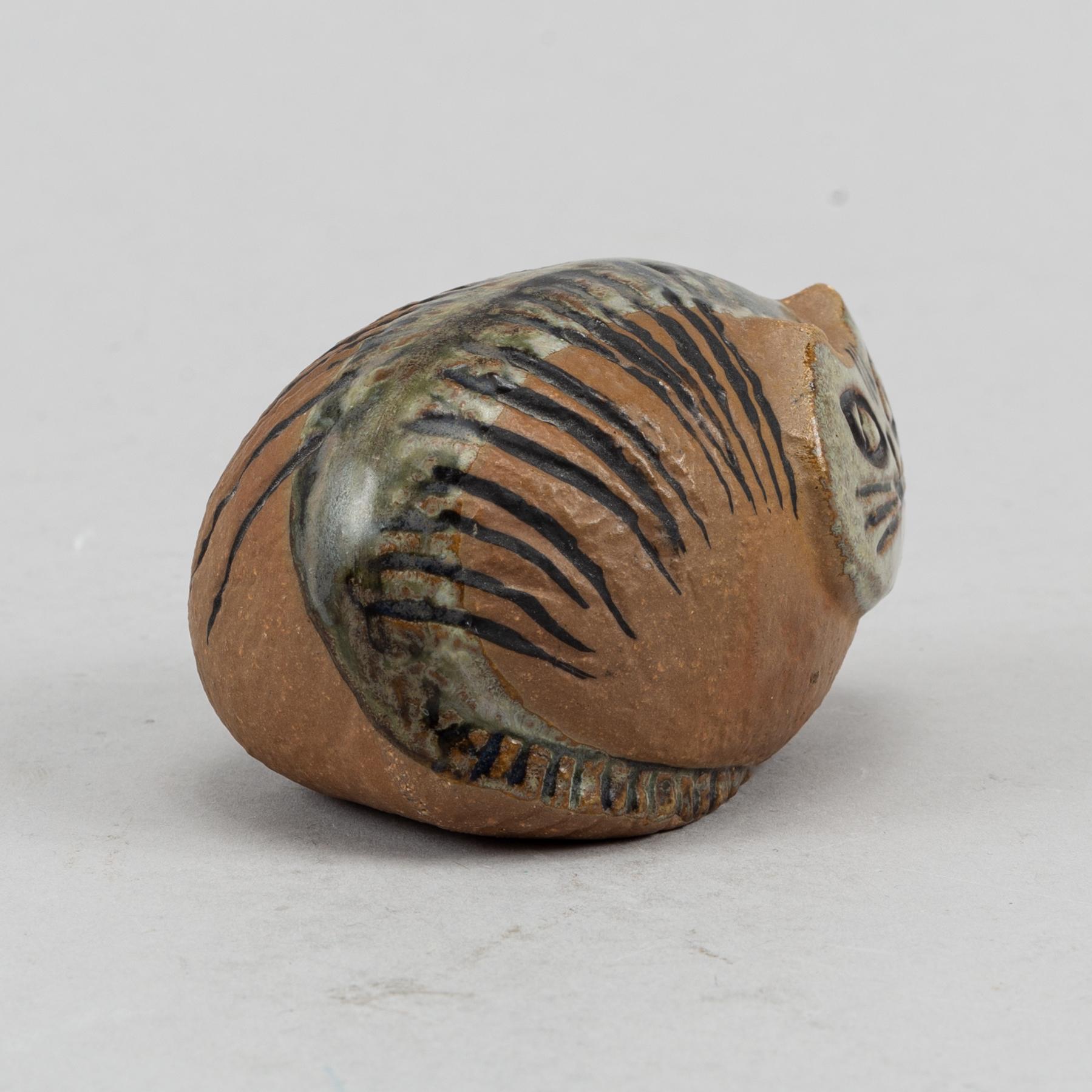 Lisa Larson, two stoneware figurines, Gustavsberg.