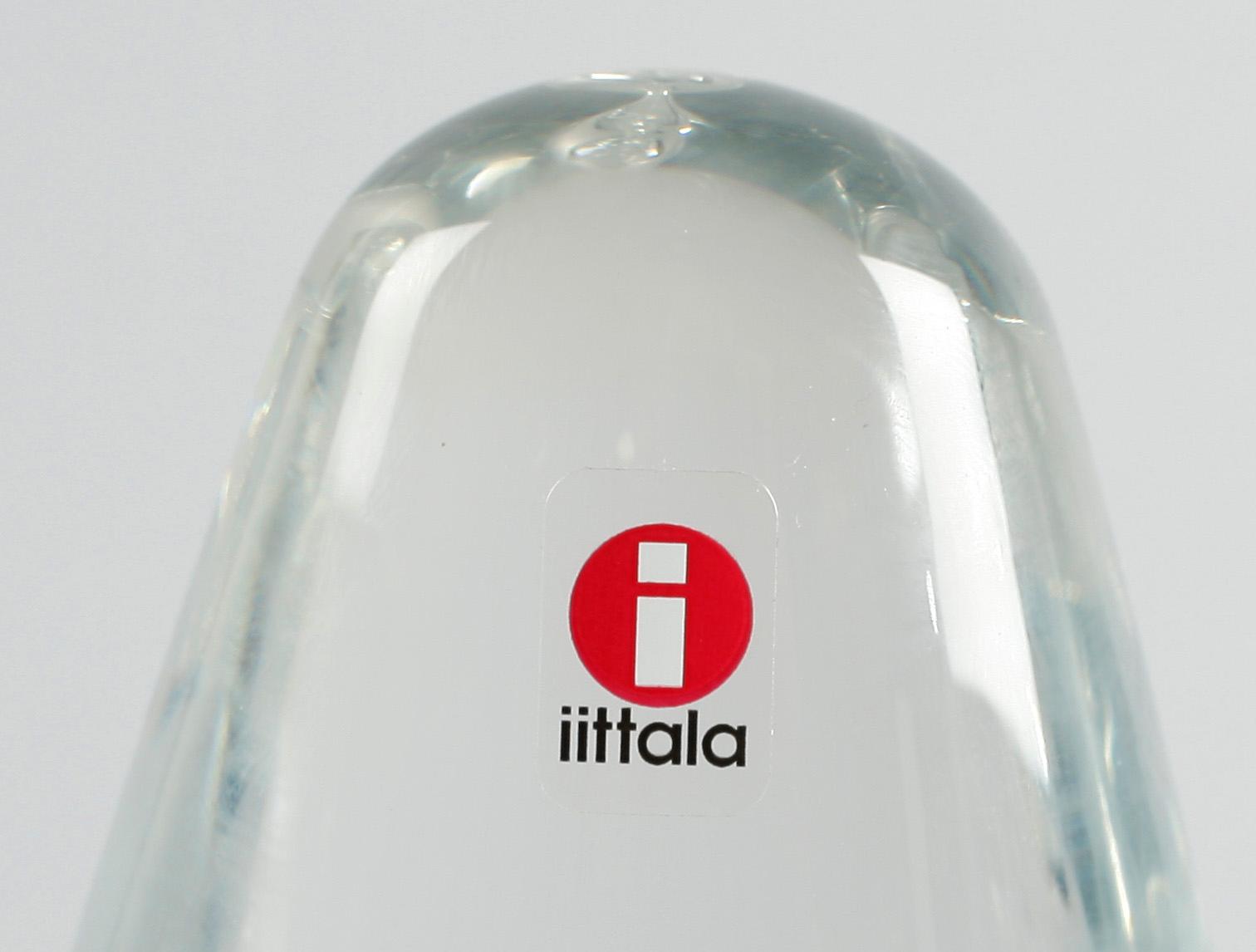 SKULPTUR, glas, "Orkide", sign Tapio Sarpaneva, Iittala, 2006, sign.