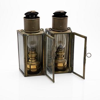 Spotlights / ship lighting a pair, early 20th century.