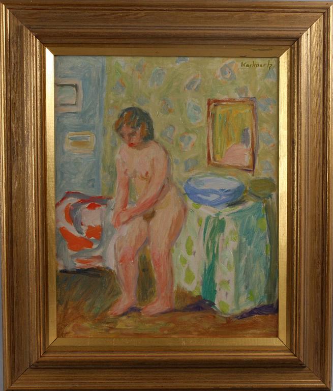 GERHARD KARLMARK, olja på duk resp gouache, sign.
