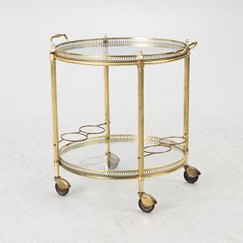 Serving cart, late 20th century.