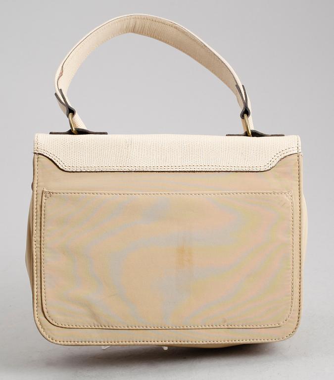 HANDVÄSKA, Mulberry, textil och läder.