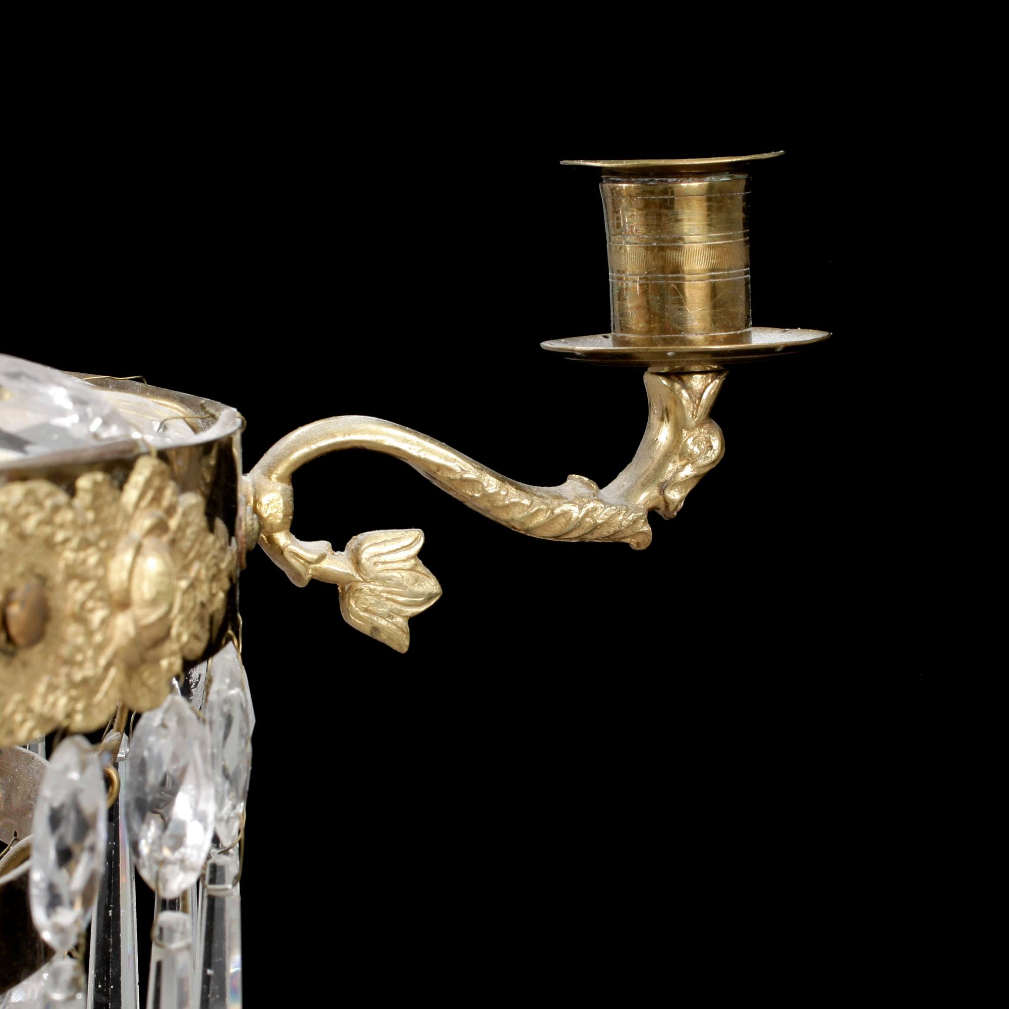 LJUSKRONA, sengustaviansk stil, omkring 1900-talets början. Höjd ca 60 cm.