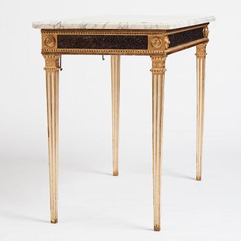 Konsolbord, Stockholmsarbete, 1700-talets slut, Sengustavianskt.