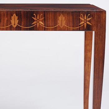 Reiners Möbelfabrik, a Swedish Grace coffee table, dated 26 2 1946.