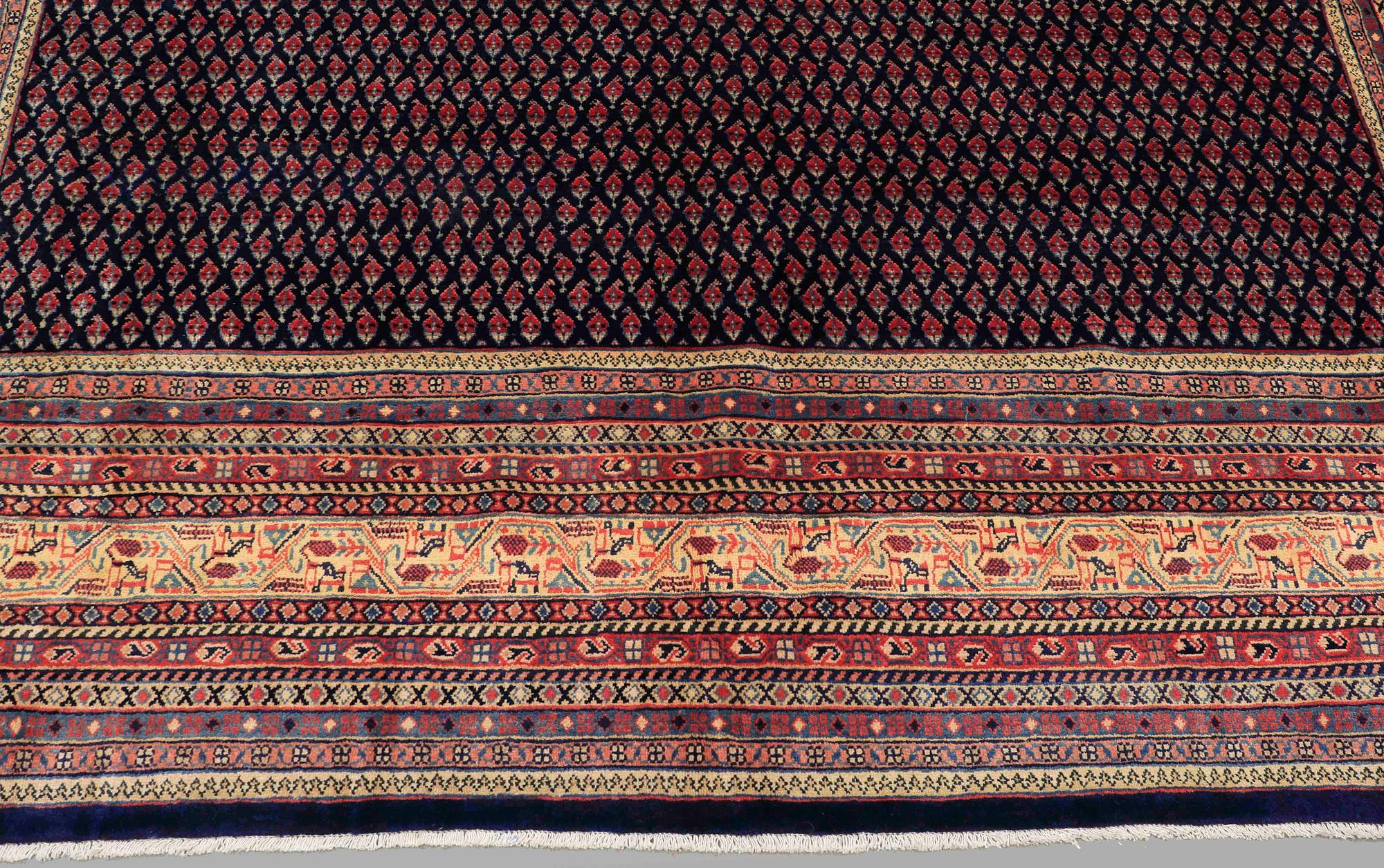 A carpet, Sarouk - Mir, around 385 x 280 cm.