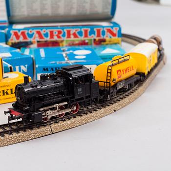A 44+ piece train set collection, Märklin, Germany, second half of the 20th century.