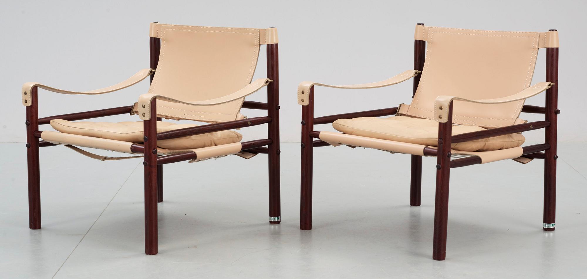 FÅTÖLJER, ett par, Sirocco, design Arne Norell.