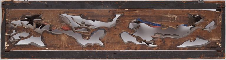 A wooden relief, Qing dynasty, 18th Century.