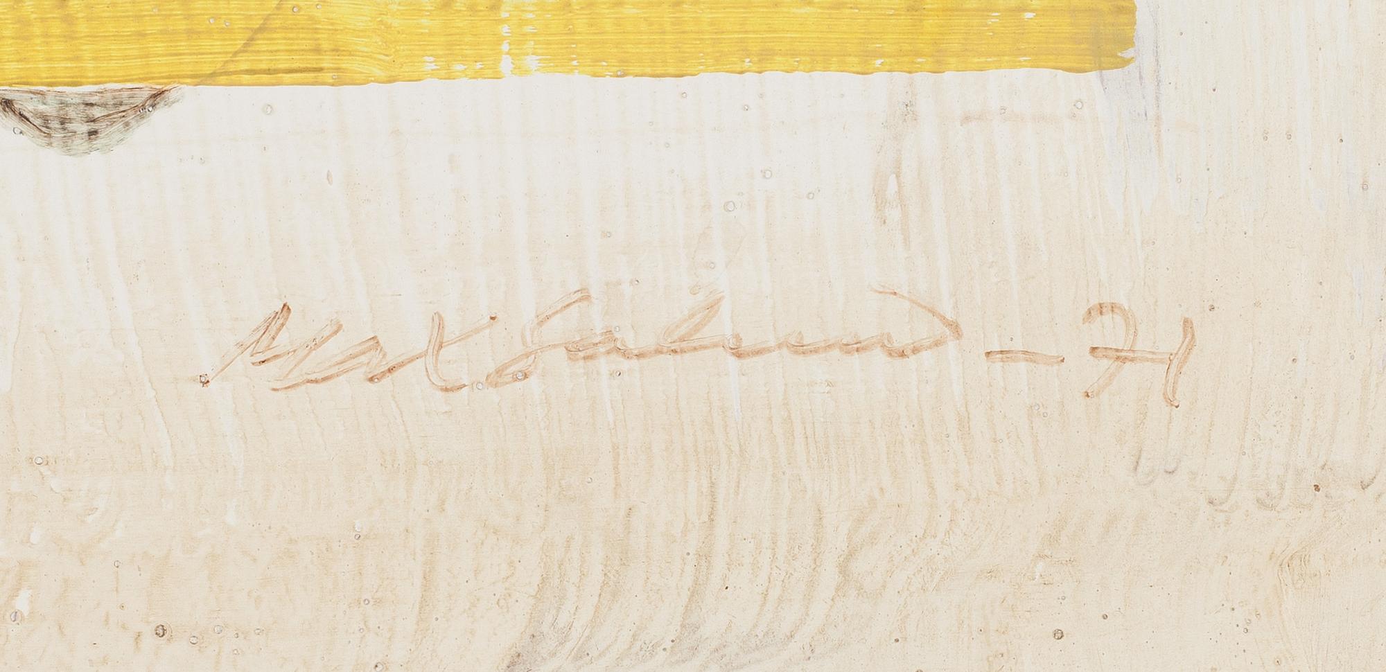 Max Salmi, olja på pannå, signerad och daterad -71.